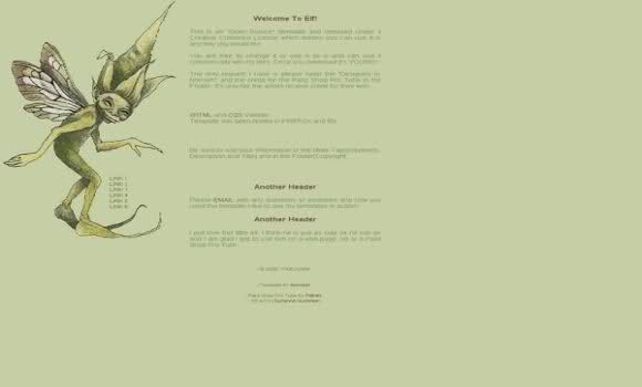 free html css dark green web2 0 template