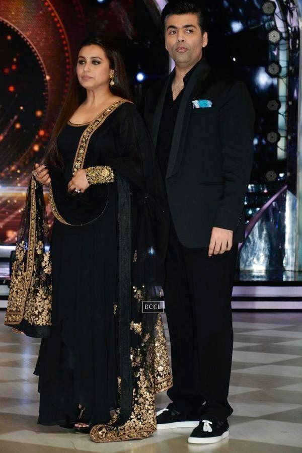 Rani Mukerji with Karan Johar on the sets of Jhalak Dikhhla Jaa 7.(Pic: Viral Bhayani)