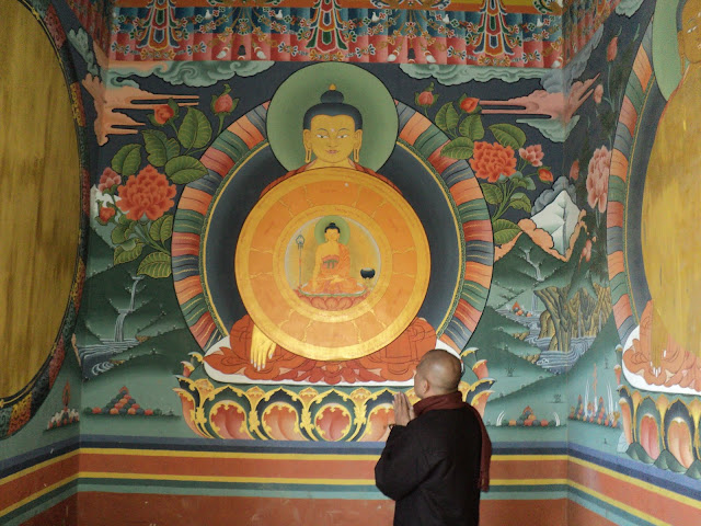 Ký sự chuyến hành hương Bhutan đầu xuân._Bodhgaya monk (Văn Thu gởi) DSC06889