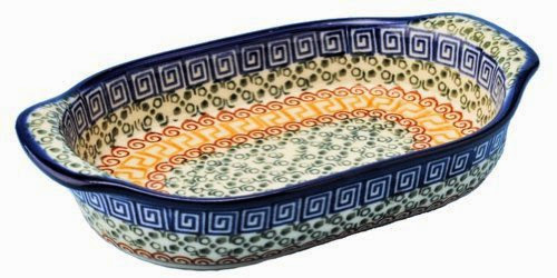  New Polish Pottery PERSONAL BAKER Boleslawiec CA Pattern 50 European Stoneware