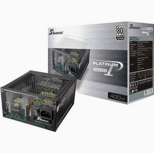 SeaSonic SS-400FL2 Active PFC F3 400W 80 PLUS Platinum Fanless ATX12V / EPS12V Power Supply - RETAIL