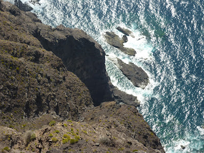 Felsen und Klippe an der Westküste.