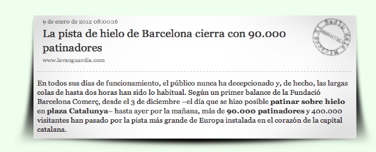 Notícia La Vanguardia