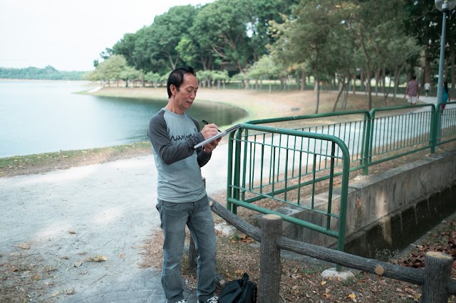 Sketchers at Bedok Reservoir (Jan 2014)