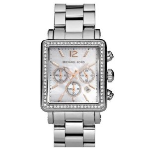  Michael Kors Quartz Mother of Pearl Dial Silver Band - Women's Watch MK5350