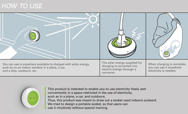 ＊太陽能充電插座(吸盤式)：可直接黏在玻璃上充電！ 6