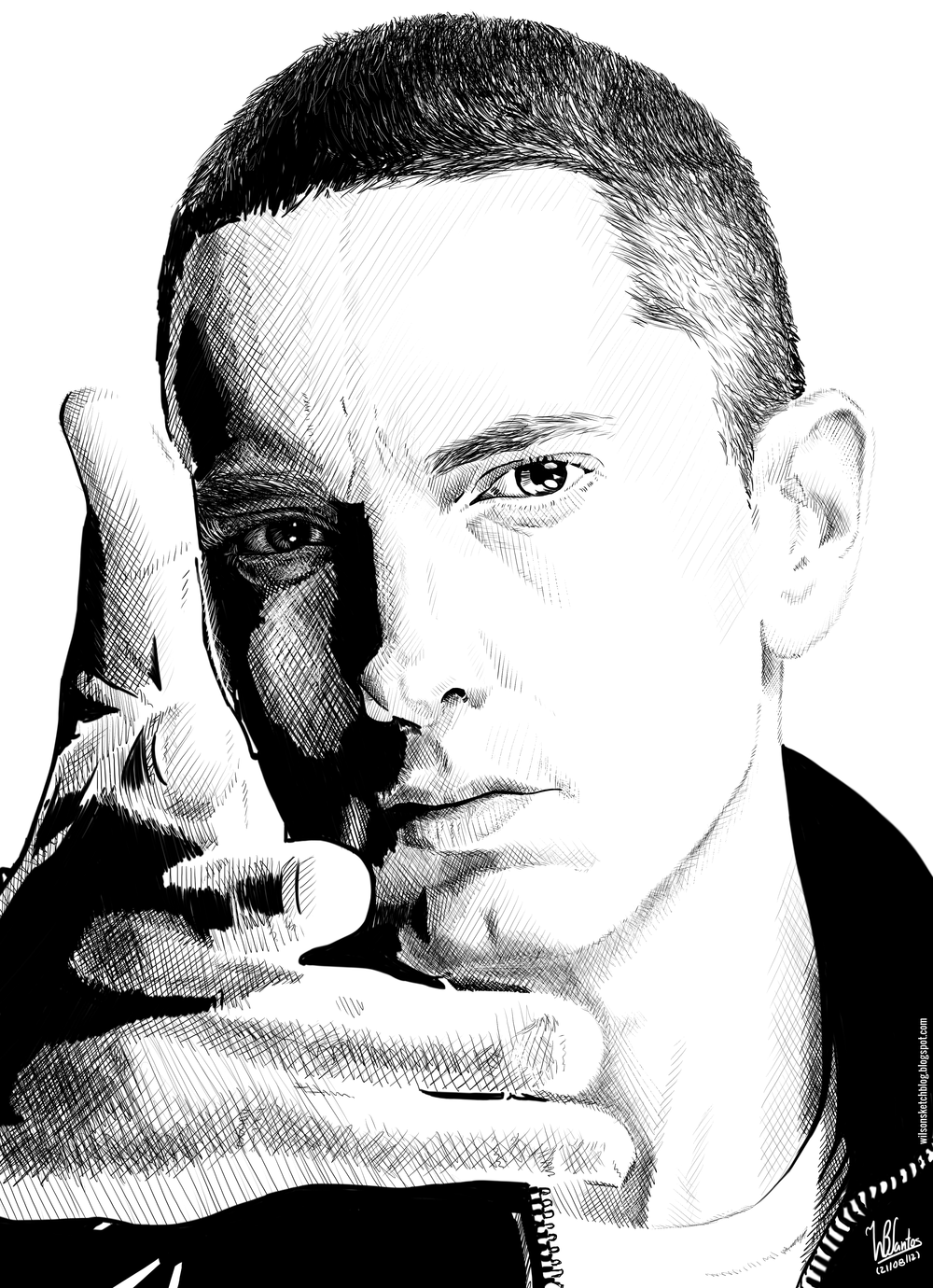 Eminem (Ink drawing)