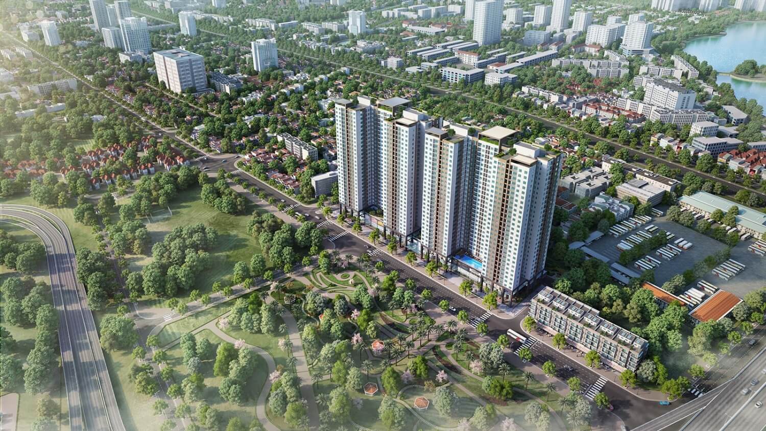 Phương Đông Green Park view trực diện công viên Yên Sở Phương Đông Green Park view trực diện công viên Yên Sở