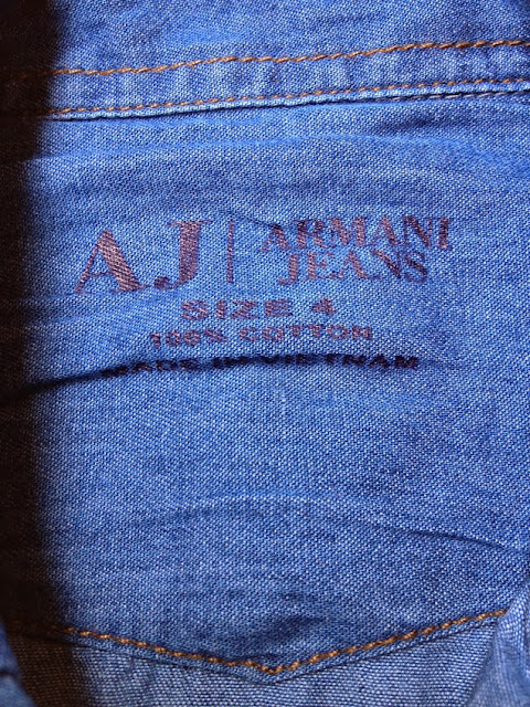 Áo sơ mi AJ | Armani Jeans, hàng xuất xịn, made in vietnam, tay ngắn.b