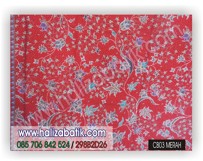 Kain Batik Baju Grosir, Model Batik Keluarga, Baju Batik Terbaru, CB03 MERAH