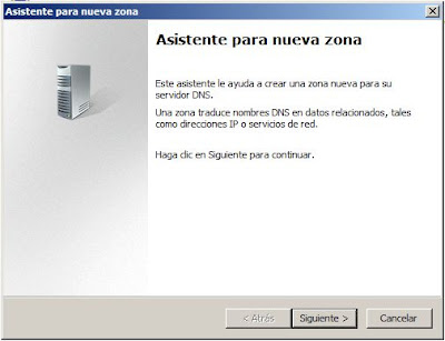 Agregar una nueva zona de búsqueda inversa en el servidor de DNS Windows Server 2008