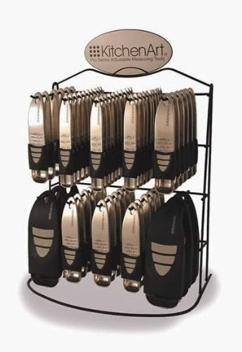 KitchenArt 53287 Wire POP Display, Holds Pro Tsp, Tbsp and Scoops - Black - Display Only