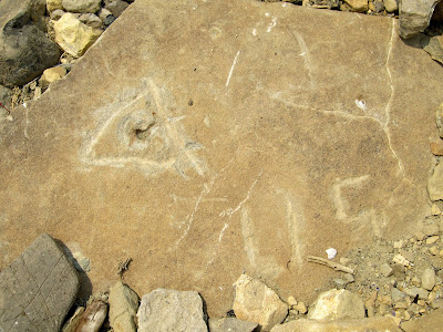 Survey marker chiseled in 1910