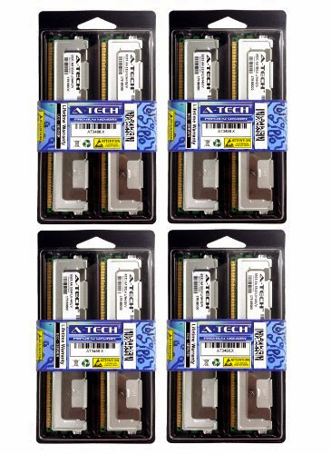  64GB Kit (8x8GB) Fully Buffered Memory Ram for COMPAQ and HEWLETT PACKARD Servers and Workstations. Compaq ProLiant BL20p G4 BL460c G5 BL480c 492327-B21 BL680c G5 449316-B21 DL140 G3 DL160 G5 DL180 DL360 DL380 G5 2 33GHz DL380 G5 3 20GHz G5 DL580 G5 ML150 G3 ML350 G5 ML370 G5 StorageWorks 400r All-in-One Hewlett Packard Workstation xw460c xw6400 xw6600 xw8400 xw8600 PC2-5300 DDR2 ECC FB DIMM Fully Buffered Server Memory