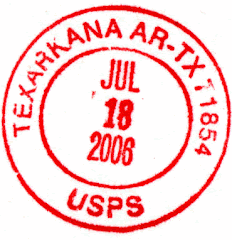 Texarkana Postmark 2006