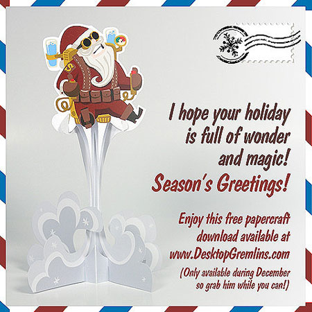 Steampunk Santa Claus Papercraft