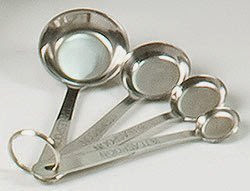 DSI127 -4 PCS. STAINLESS STEAL MEASURING SPOONS