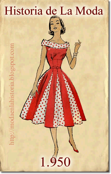 HISTORIA DE LA MODA - FASHION HISTORY : La Moda en los años 50, Fashion in  the 50s