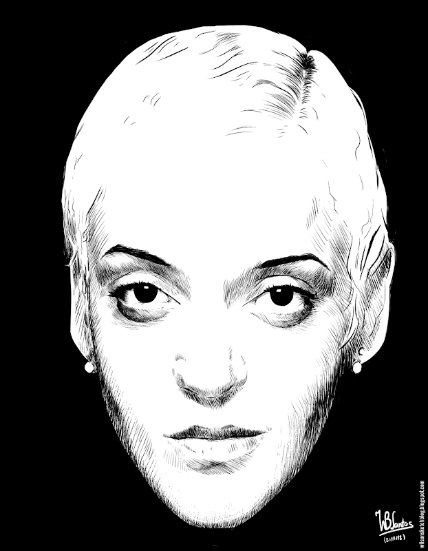 Ink drawing of Mariza, using Krita 2.4. Ink drawing of Mariza, using Krita 2.4.