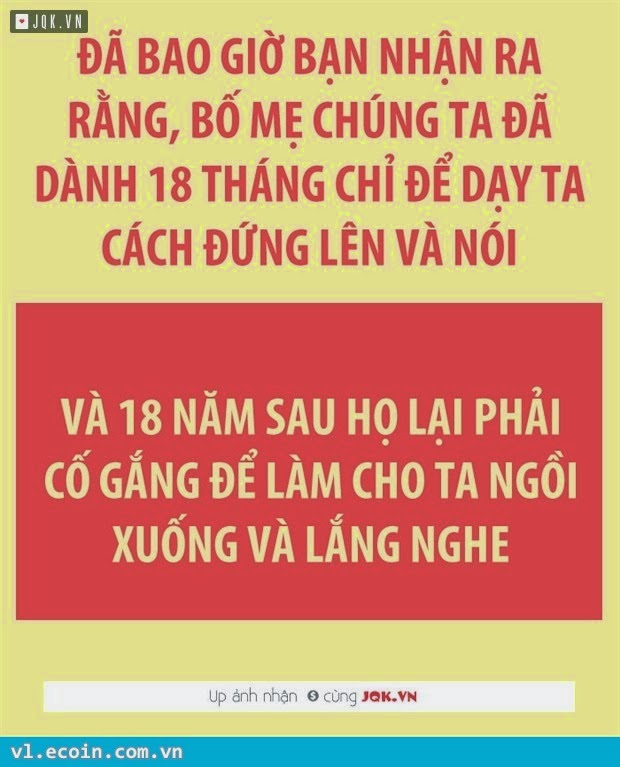 Nỗ lực của ba mẹ :(