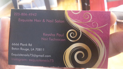 Nail Salon «Exquisite Hair & Nails Salon», reviews and photos, 6666 Plank Rd, Baton Rouge, LA 70811, USA