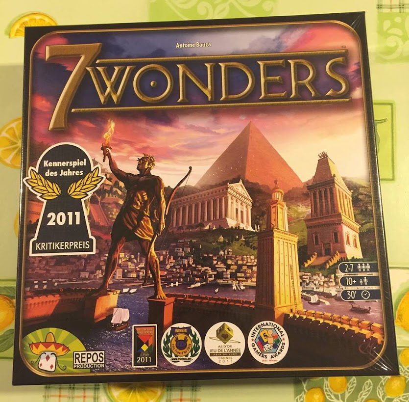 La scatola di 7 Wonders