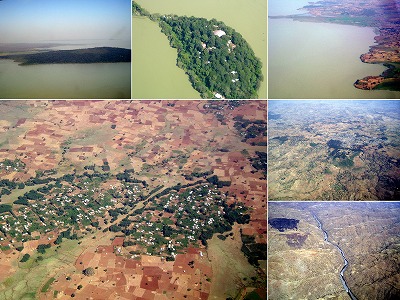 エチオピア旅行記|プロペラ機からの'空撮'