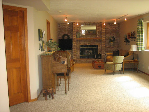 where to place tv in a family room with fireplace