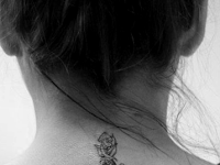 Cross Tattoo On Back Shoulder