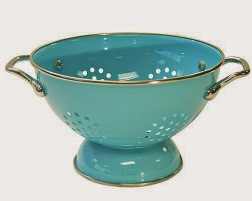  Calypso Basics 1.5 Quart powder coated  Colander, Turquoise