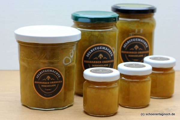 Nachgemacht: Rhabarber-Orangen-Marmelade - Schöner Tag noch! Food-Blog ...