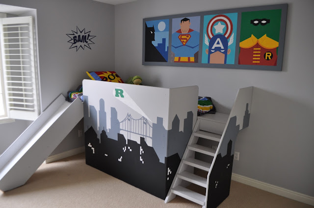 superhero bedroom! — all for the boys