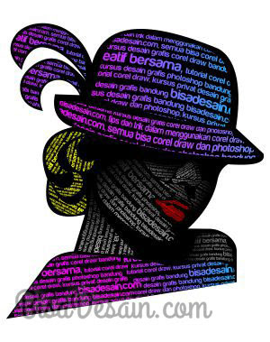 13. Membuat Tipografi Wajah dengan Corel Draw
