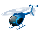 animasi bergerak helikopter