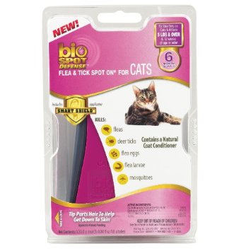  Bio Spot Defense Flea and Tick Spot on for Cats 5-Pound and Over