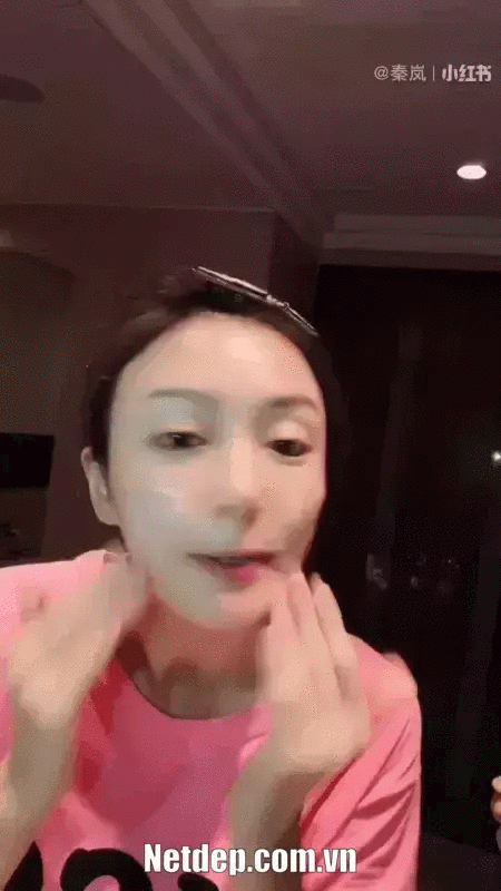 Cách chăm sóc da mỗi tối của Tần Lam