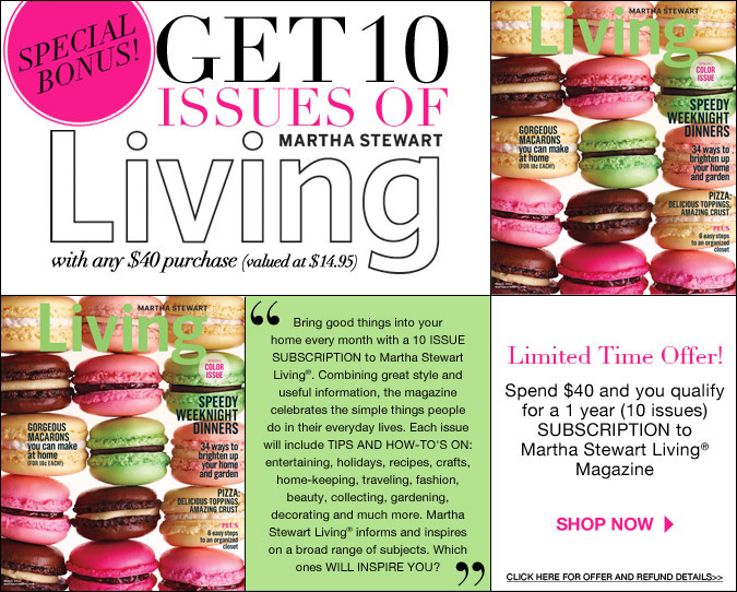 FREE Martha Stewart Living Magazine Subscription