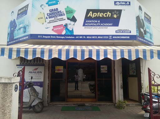 Aptech Aviation & Hospitality Academy, 51, Sengupta St, Ram Nagar, Coimbatore, Tamil Nadu 641009, India, Aviation_Training_Institute, state TN