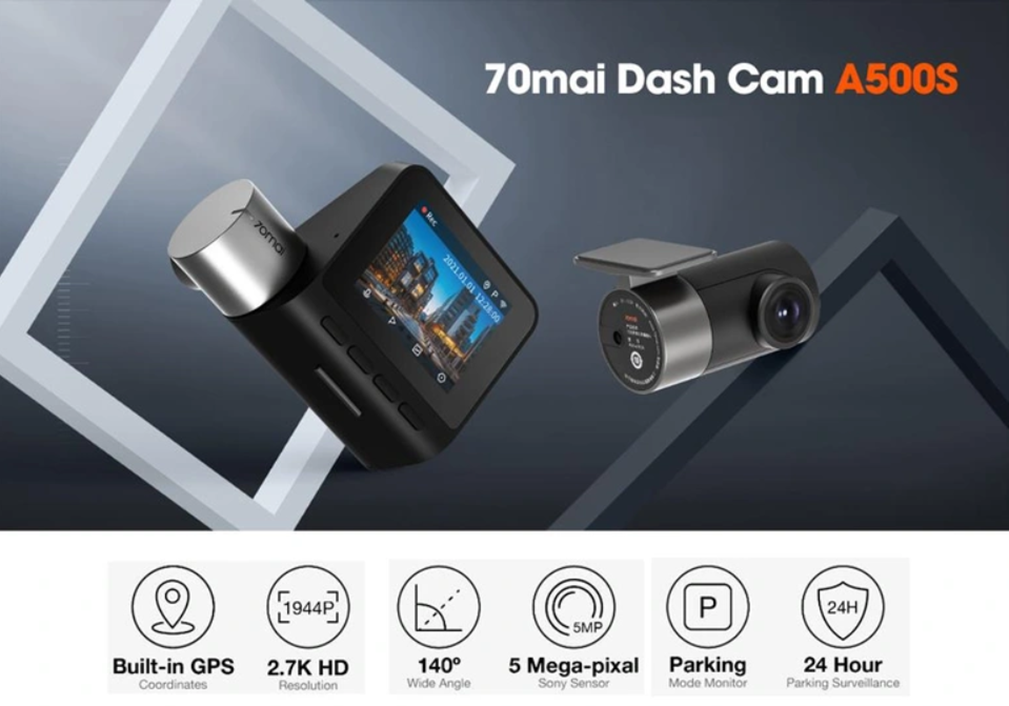 Camera hành trình 70mai a500s chất lượng ghi hình sắc nét