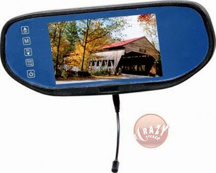  Valor RVM-58BT Rearview Mirror with Built-in 5.8