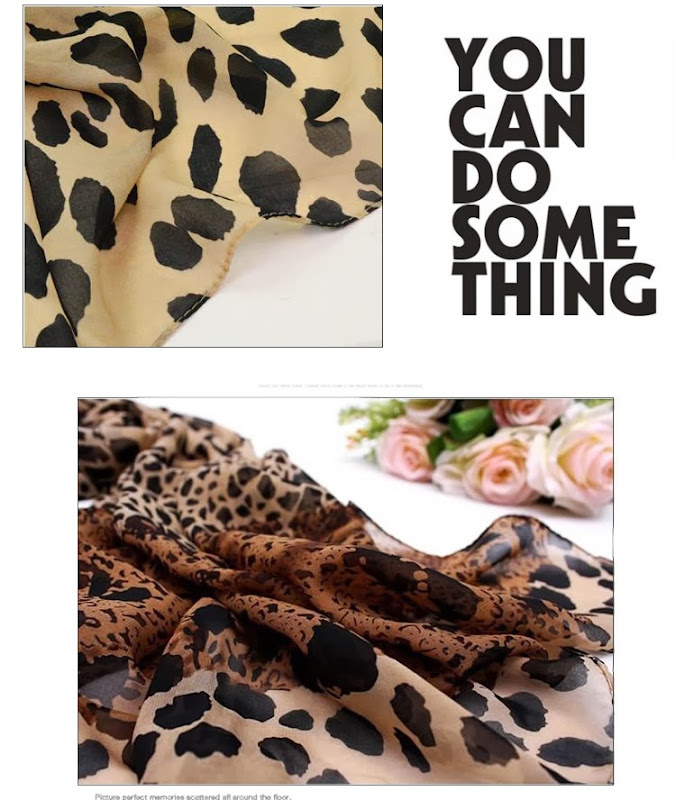 Leopard Vogue Women's Chiffon Scarf Muffler Neckerchief Long Scarves Shawl New