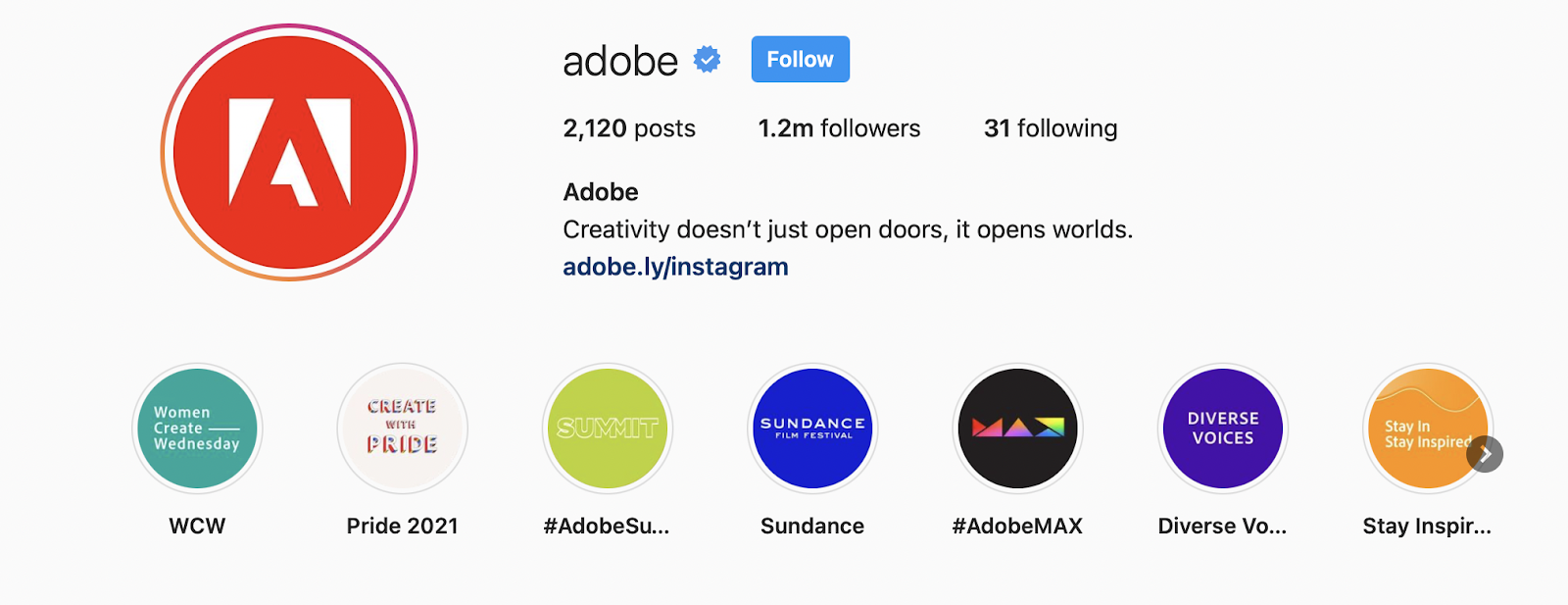 How to write instagram bio - Adobe 