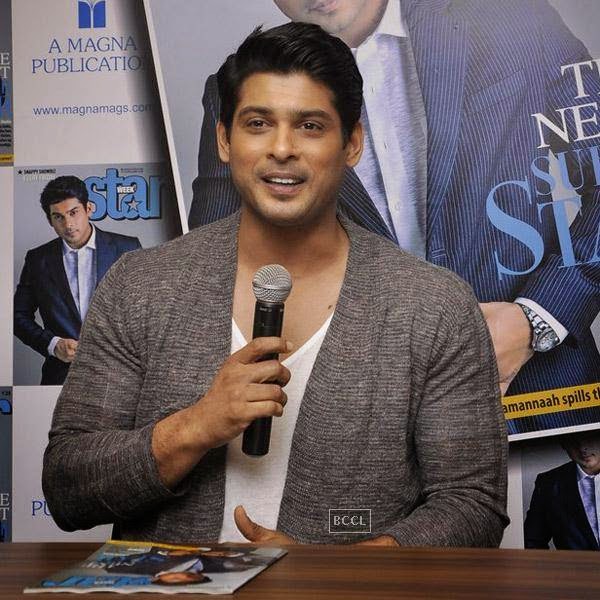 Siddharth Shukla speaks during the launch of Star Week magazine's latest issue in Mumbai, on July 31, 2014.(Pic: Viral Bhayani)