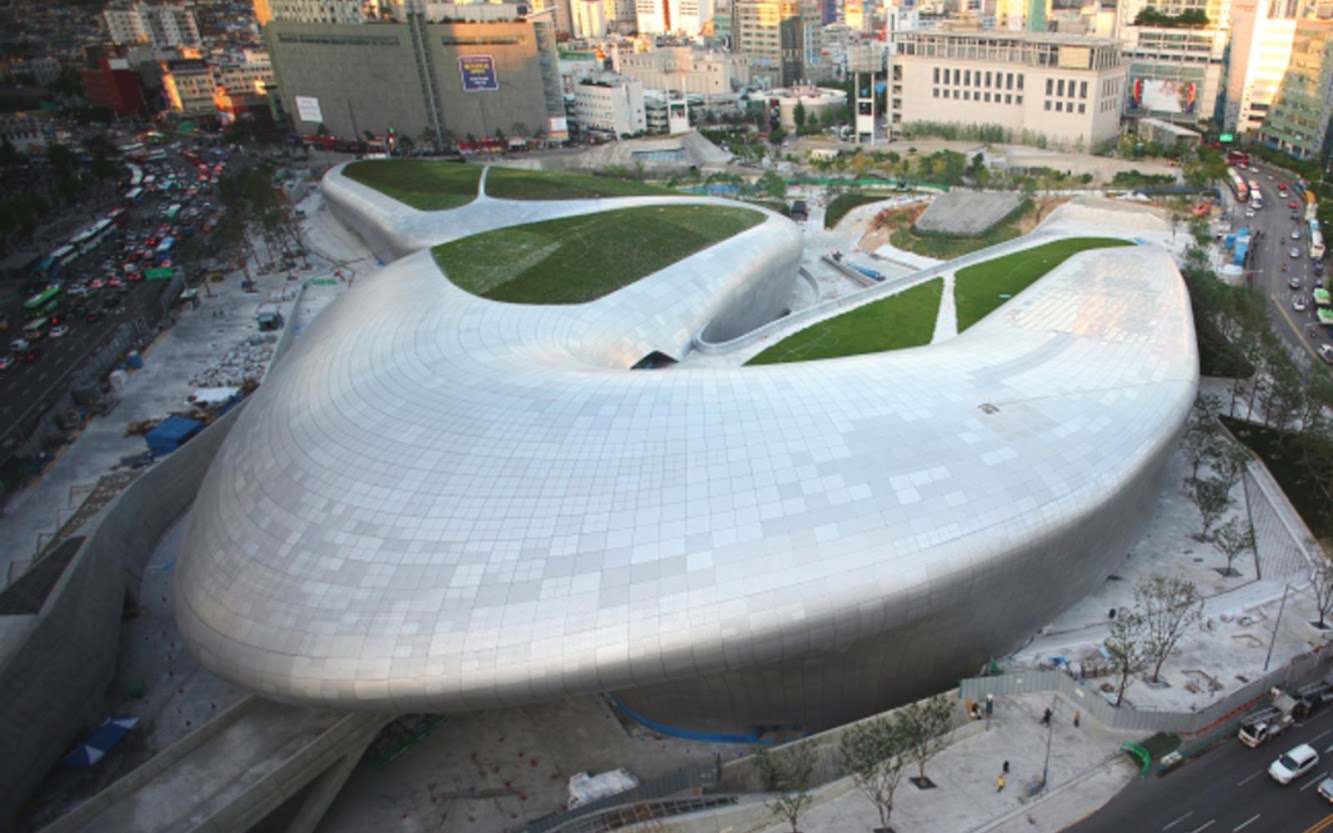 Open Dongdaemun Design Park Plaza by Zaha Hadid
