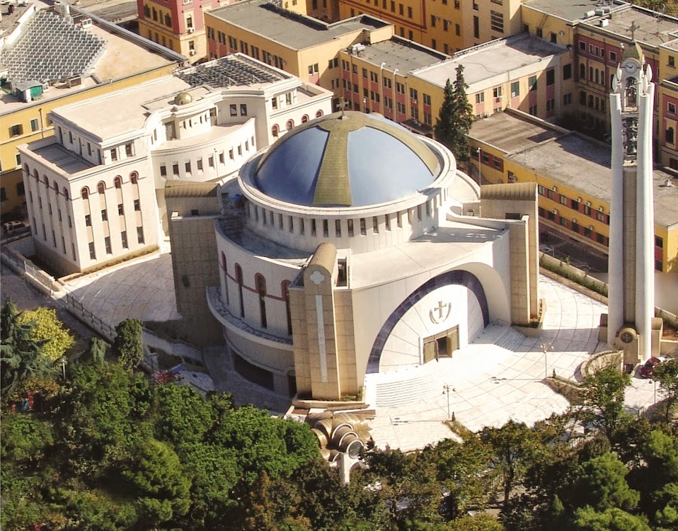 The complex of new Cathedral of Tirana “Resurrection of Christ”, the Synodical and the Cultural Centre