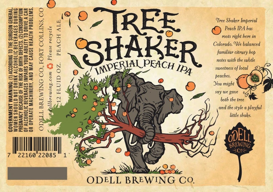 image of Odell Tree Shaker Imperial Peach IPA image of Odell Tree Shaker Imperial Peach IPA