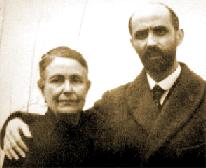 Juan Ramón y su madre.