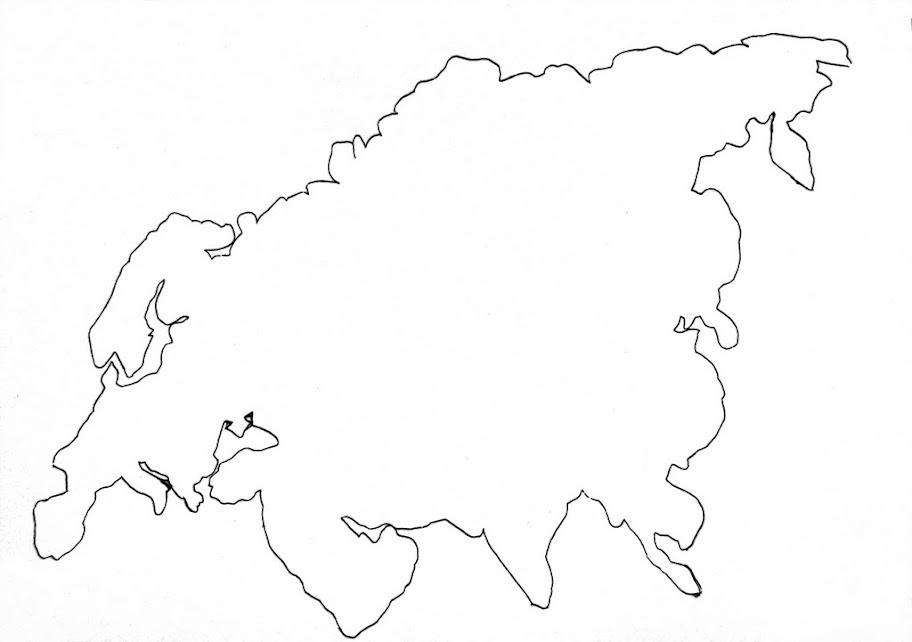 Контурная Карта Мира Формат А4