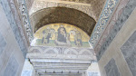 A mosaic of the Holy Trinity dating from the 9th century A mosaic of the Holy Trinity dating from the 9th century