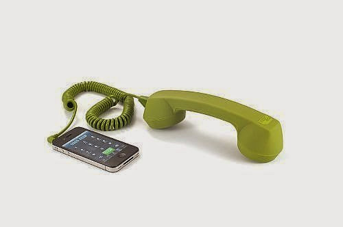  Echo Logico Retro Handset - Soft Touch - Wired Headsets - Retail Packaging - Olive (ELO - OLV - ST)